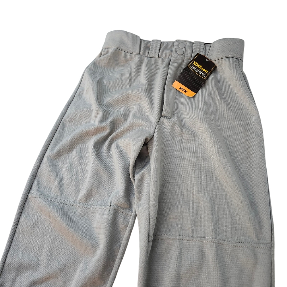 Wilson Men's Straight Fit Baseball Pants Grey NEW ~ Size Adult Small